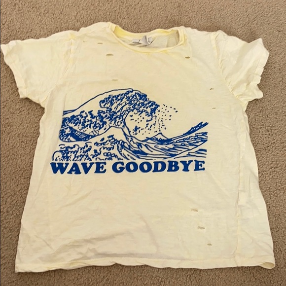 Distressed wave goodbye t shirt - Picture 1 of 4